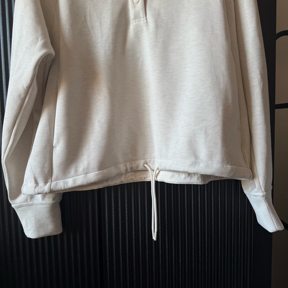 Zella Cream Button-Up Sweatshirt - Picture 5 of 10
